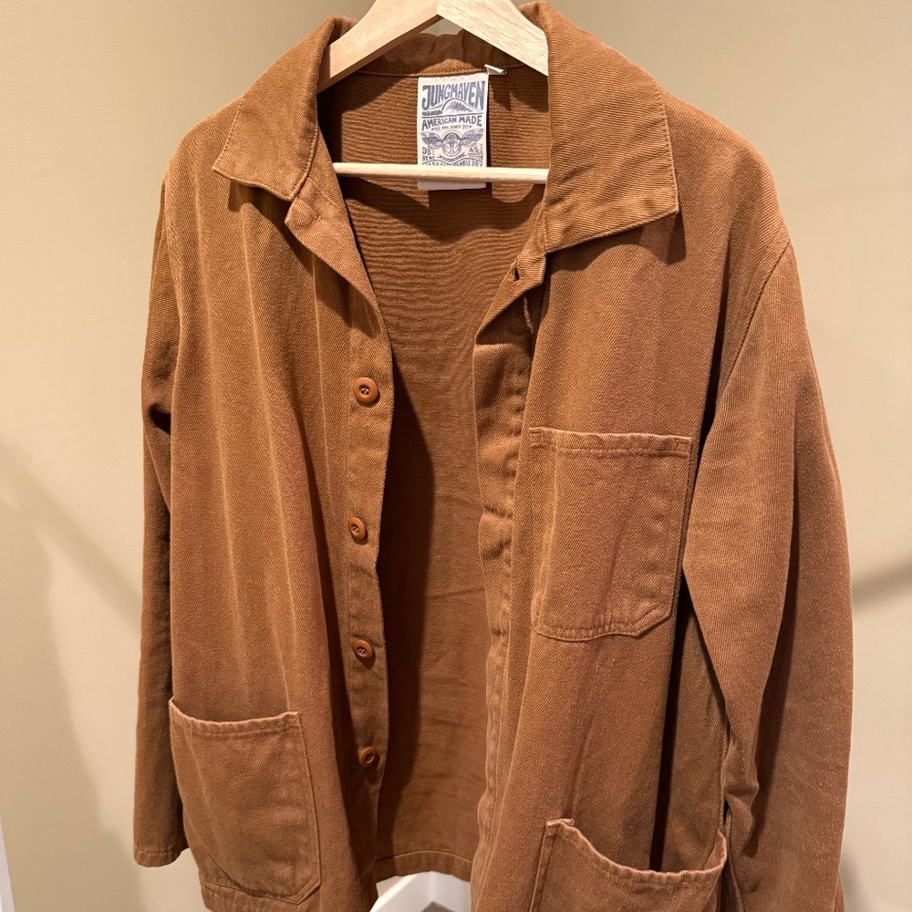 Jungmaven Olympia Jacket Size S, Coyote (Rust) color